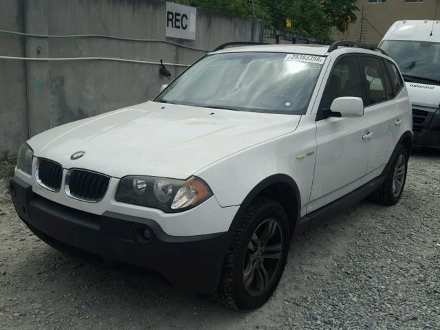 WBXPA93475WD13538 - 2005 BMW X3 3.0I WHITE photo 2