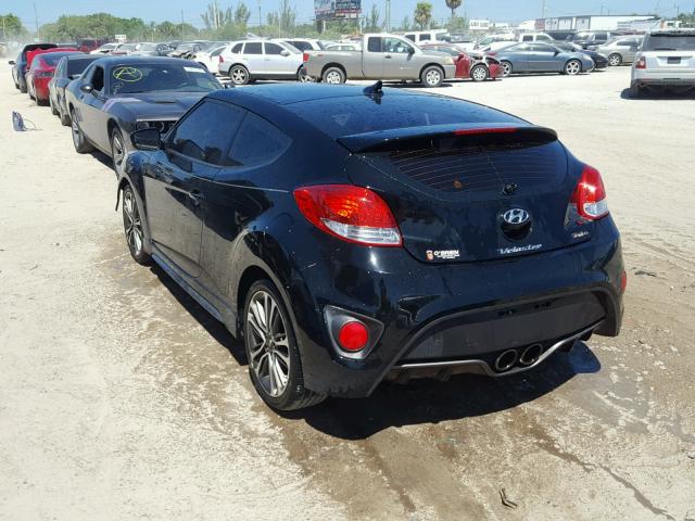 KMHTC6AE1GU281225 - 2016 HYUNDAI VELOSTER T BLACK photo 3