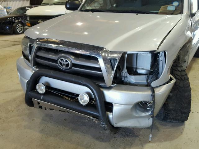 3TMJU62N79M074093 - 2009 TOYOTA TACOMA DOU SILVER photo 9