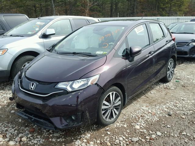 JHMGK5H7XGX034941 - 2016 HONDA FIT EX PURPLE photo 2