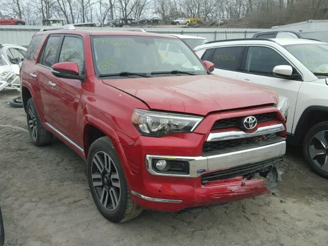 JTEBU5JR9F5252909 - 2015 TOYOTA 4RUNNER SR RED photo 1