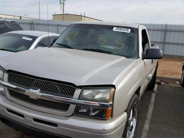 1GCEC14X15Z305861 - 2005 CHEVROLET SILVERADO TAN photo 2