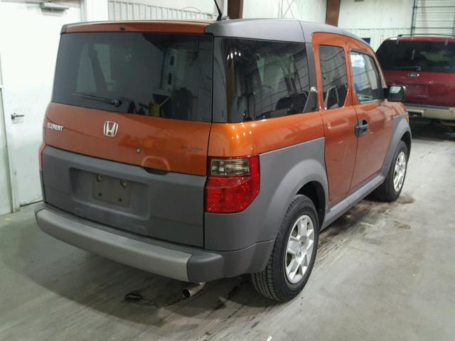 5J6YH18315L010603 - 2005 HONDA ELEMENT LX ORANGE photo 4