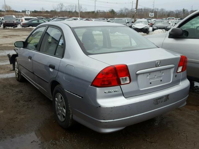 2HGES16424H622893 - 2004 HONDA CIVIC DX SILVER photo 3