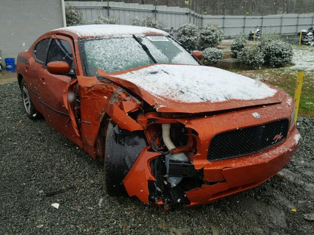 2B3KA53H66H260302 - 2006 DODGE CHARGER R/ ORANGE photo 1