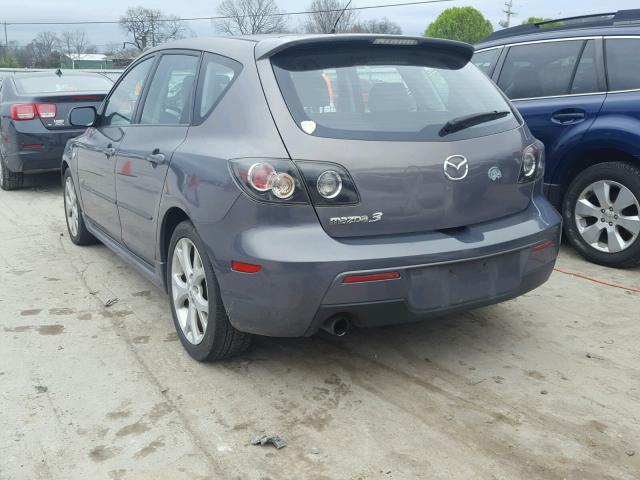 JM1BK343771684056 - 2007 MAZDA 3 HATCHBAC GRAY photo 3