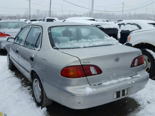 2T1BR12E3YC378280 - 2000 TOYOTA COROLLA VE GRAY photo 3