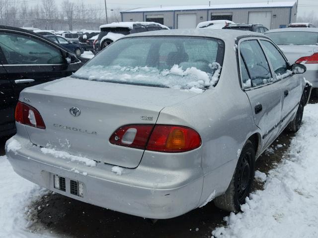 2T1BR12E3YC378280 - 2000 TOYOTA COROLLA VE GRAY photo 4