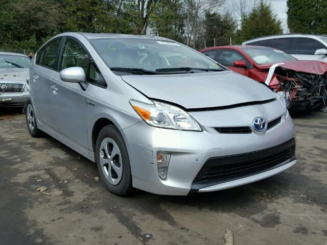 JTDKN3DU3C1521382 - 2012 TOYOTA PRIUS SILVER photo 1