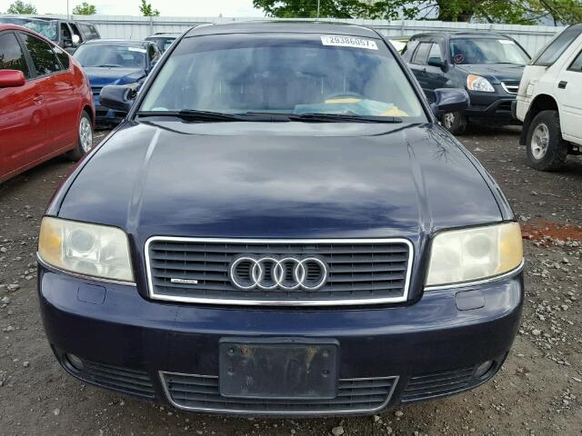 WAULT64B32N074129 - 2002 AUDI A6 3.0 QUA BLUE photo 10