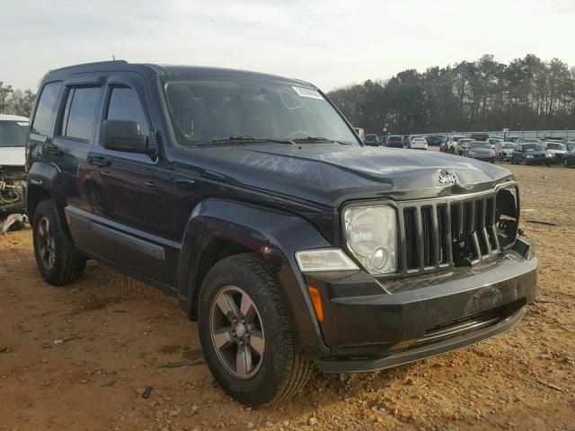 1J8GN28K78W189331 - 2008 JEEP LIBERTY SP BLACK photo 1