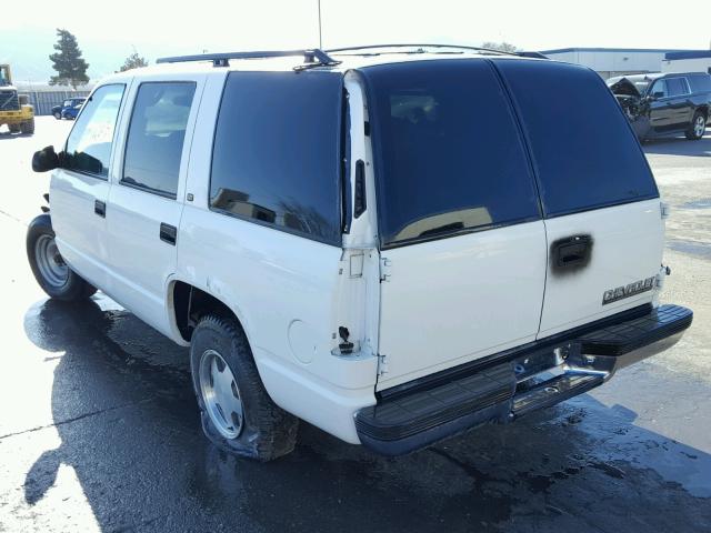 1GNEC13RXXJ365472 - 1999 CHEVROLET TAHOE C150 WHITE photo 3