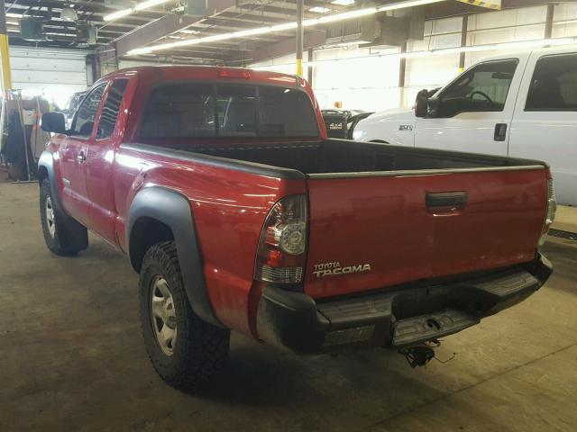 5TEUX42N09Z615853 - 2009 TOYOTA TACOMA ACC RED photo 3
