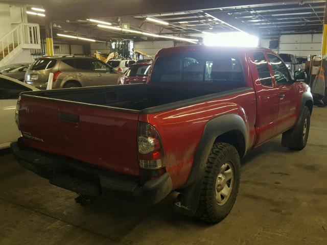 5TEUX42N09Z615853 - 2009 TOYOTA TACOMA ACC RED photo 4