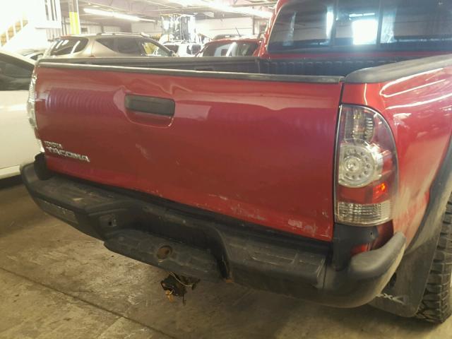5TEUX42N09Z615853 - 2009 TOYOTA TACOMA ACC RED photo 9