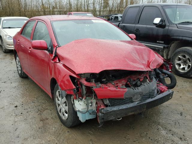 JTDBL40E899048194 - 2009 TOYOTA COROLLA BA RED photo 1