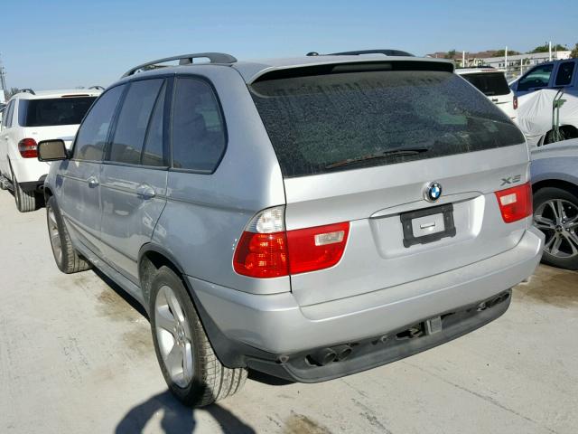 5UXFB53595LV10067 - 2005 BMW X5 4.4I SILVER photo 3