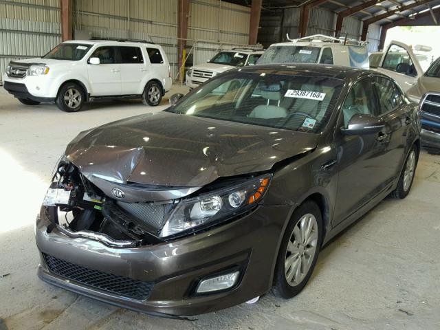 5XXGN4A72EG343725 - 2014 KIA OPTIMA EX BROWN photo 2