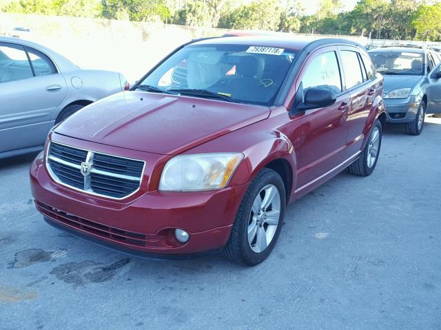 1B3CB3HA6AD568738 - 2010 DODGE CALIBER MA RED photo 2