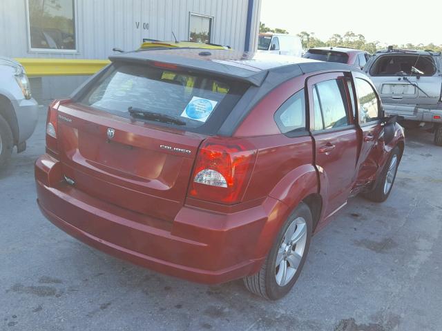 1B3CB3HA6AD568738 - 2010 DODGE CALIBER MA RED photo 4