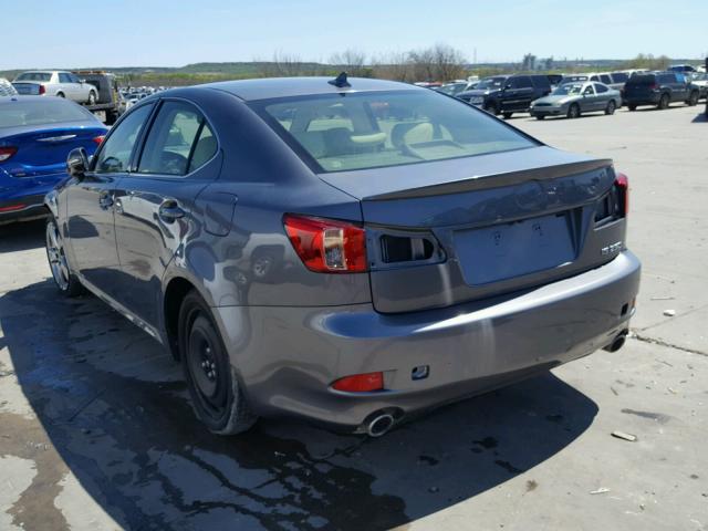 JTHBF5C27D5189044 - 2013 LEXUS IS 250 GRAY photo 3