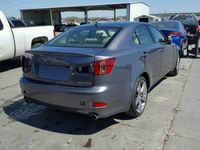 JTHBF5C27D5189044 - 2013 LEXUS IS 250 GRAY photo 4