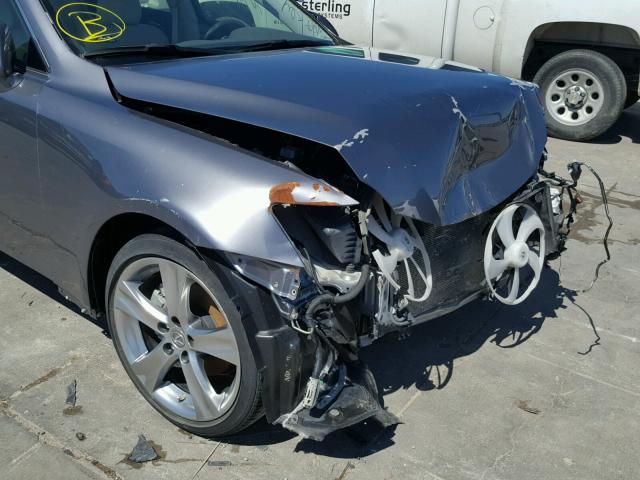 JTHBF5C27D5189044 - 2013 LEXUS IS 250 GRAY photo 9