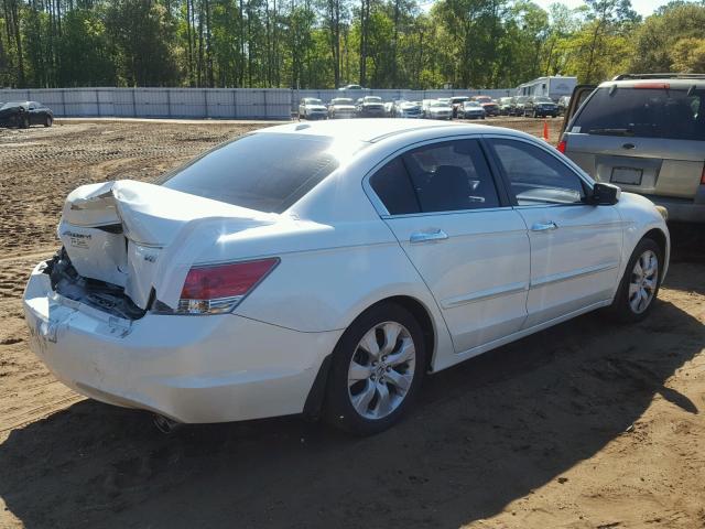 1HGCP36828A035167 - 2008 HONDA ACCORD EXL WHITE photo 4