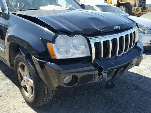 1J8HR58NX6C354114 - 2006 JEEP GRAND CHER BLACK photo 9