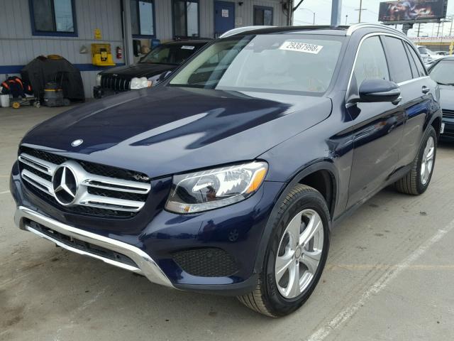 WDC0G4JB8GF021103 - 2016 MERCEDES-BENZ GLC 300 BLUE photo 2