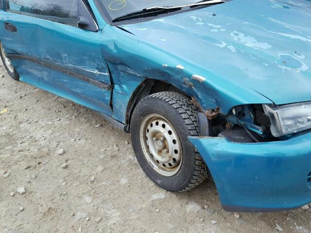 2HGEJ2226RH551072 - 1994 HONDA CIVIC DX TEAL photo 9