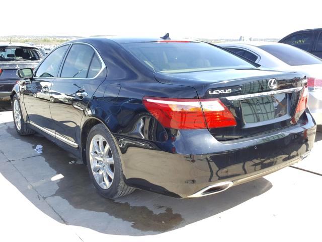 JTHBL5EF3A5093092 - 2010 LEXUS LS 460 BLACK photo 3