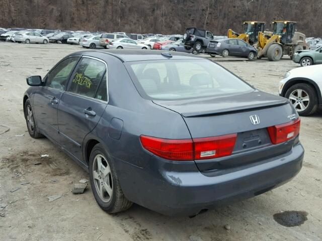 JHMCN36525C012853 - 2005 HONDA ACCORD HYB CHARCOAL photo 3