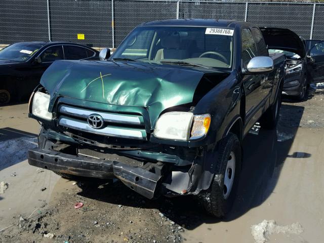 5TBBN44173S404587 - 2003 TOYOTA TUNDRA ACC GREEN photo 2