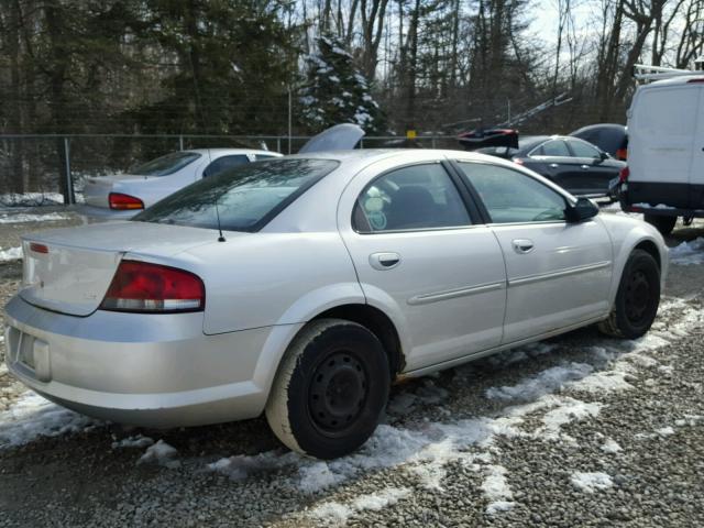 1C3EL46X51N656633 - 2001 CHRYSLER SEBRING LX SILVER photo 4