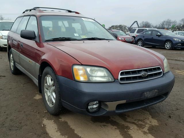 4S3BH665027621532 - 2002 SUBARU LEGACY OUT BURGUNDY photo 1