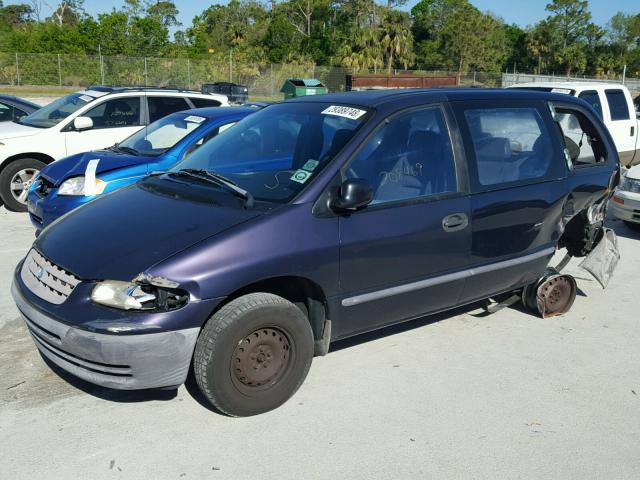 2P4FP25B1XR304056 - 1999 PLYMOUTH VOYAGER BLACK photo 2