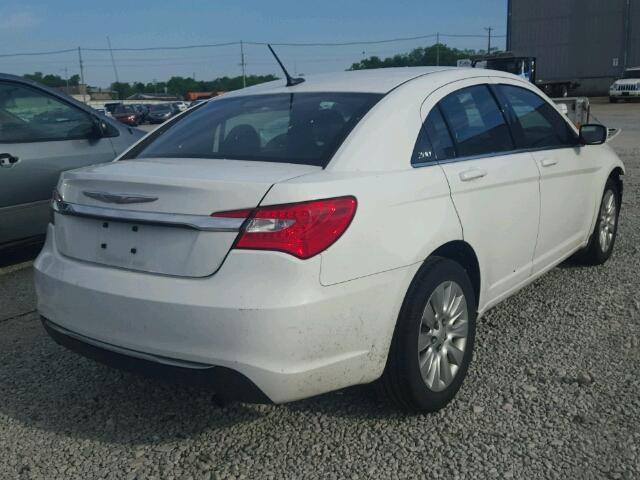 1C3CCBAB5EN231507 - 2014 CHRYSLER 200 LX WHITE photo 4