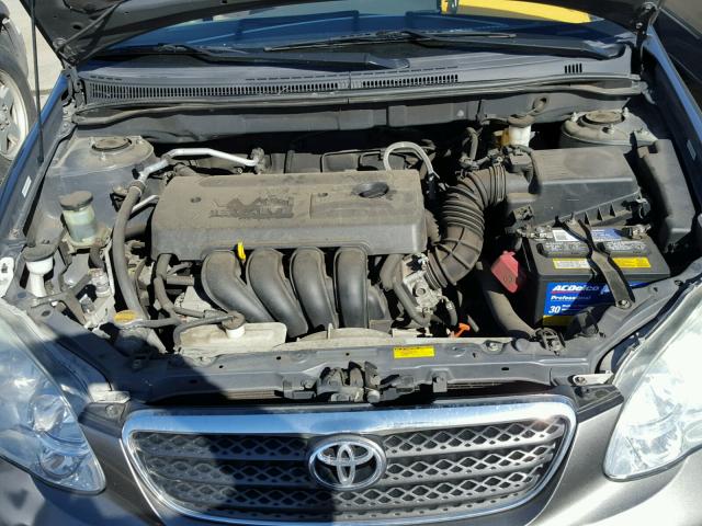 1NXBR32E97Z781088 - 2007 TOYOTA COROLLA CE GRAY photo 7