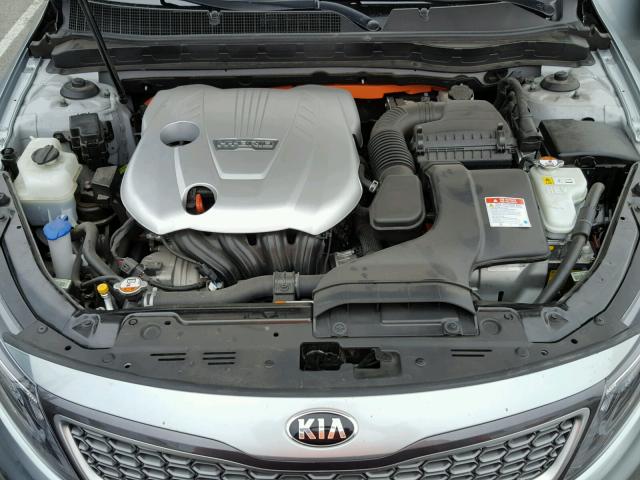 KNAGM4AD2G5094873 - 2016 KIA OPTIMA HYB GRAY photo 7