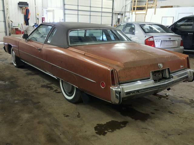 6L47S3Q444831 - 1973 CADILLAC ELDORADO BROWN photo 3