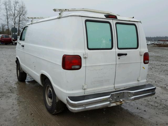 2D7HB11XX3K522240 - 2003 DODGE RAM VAN B1 WHITE photo 3