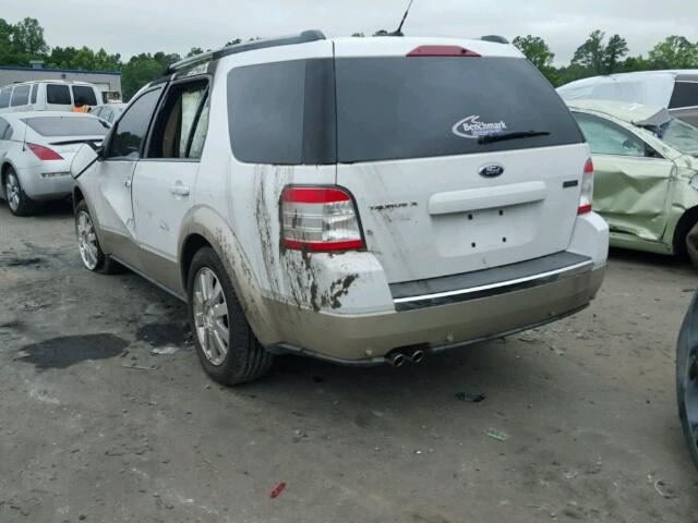 1FMDK07W28GA13983 - 2008 FORD TAURUS X E WHITE photo 3