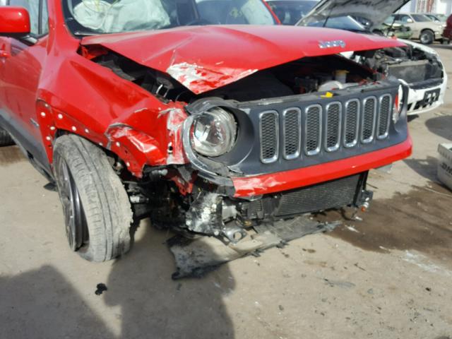 ZACCJABT1FPB27754 - 2015 JEEP RENEGADE L RED photo 9