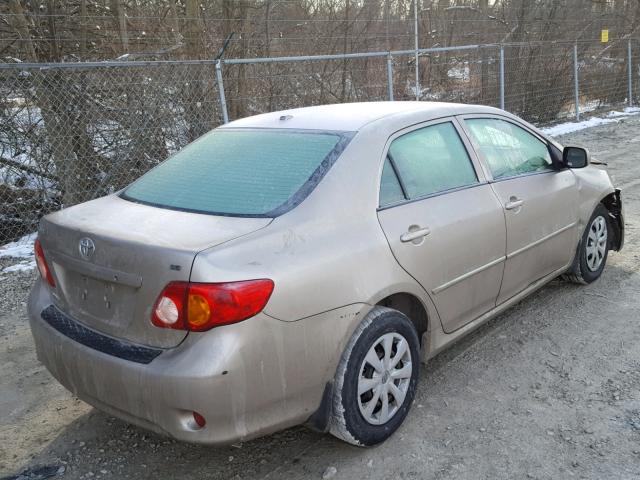 1NXBU40E89Z036827 - 2009 TOYOTA COROLLA BA TAN photo 4