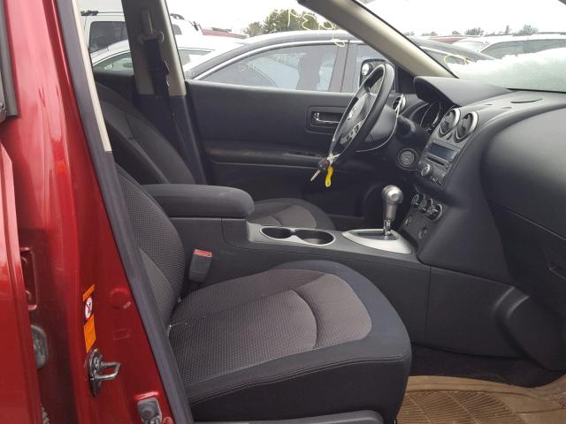 JN8AS58V78W137879 - 2008 NISSAN ROGUE S RED photo 5