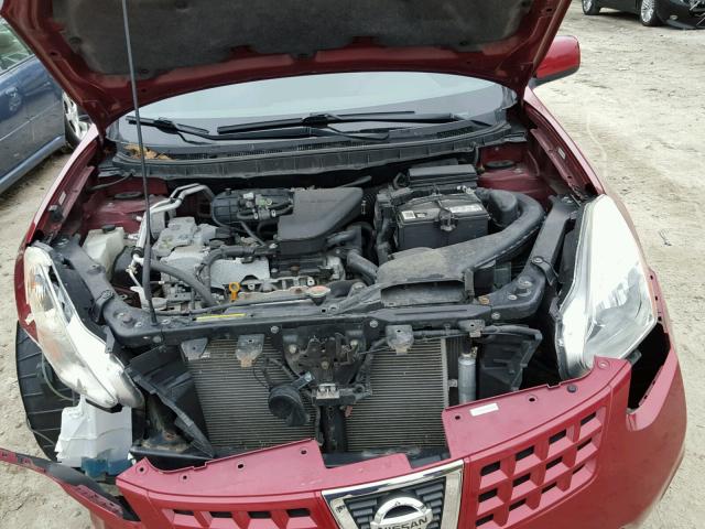 JN8AS58V78W137879 - 2008 NISSAN ROGUE S RED photo 7