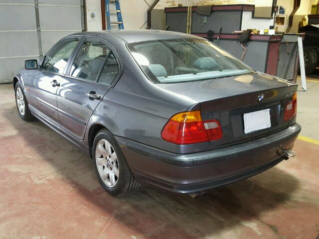 WBAAV33461FU93362 - 2001 BMW 325 I GRAY photo 3