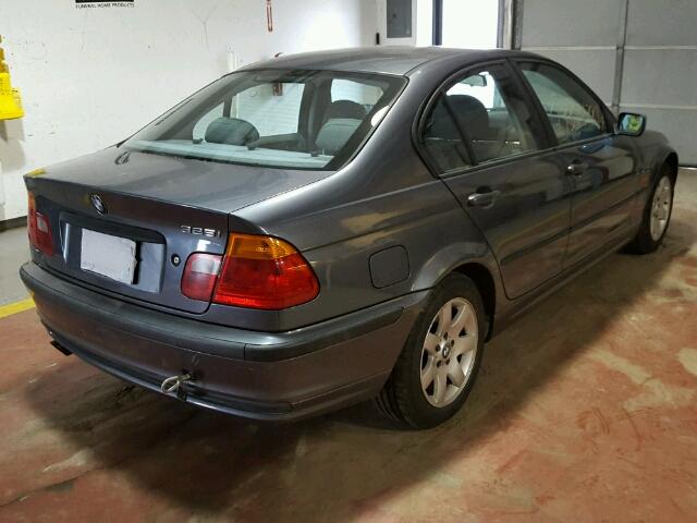 WBAAV33461FU93362 - 2001 BMW 325 I GRAY photo 4