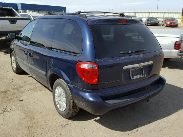 1C4GP45RX5B415332 - 2005 CHRYSLER TOWN & COU BLUE photo 3